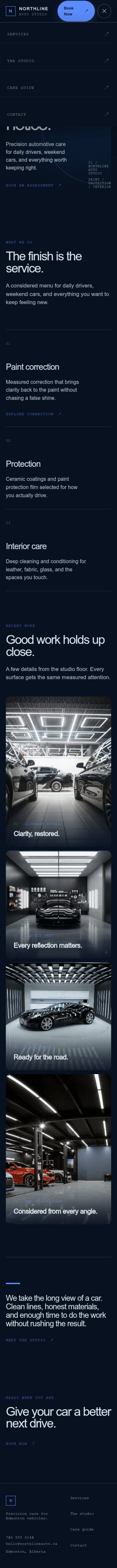Northline Auto Studio mobile preview