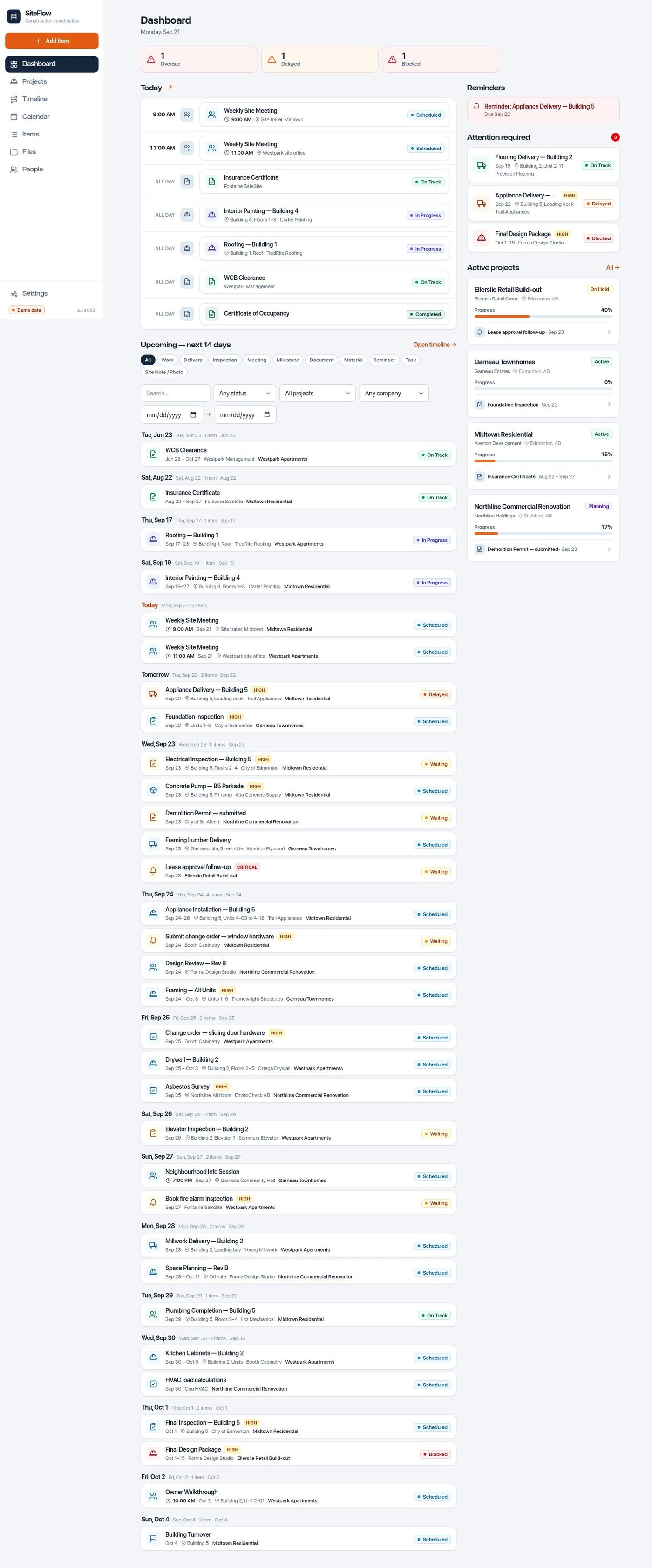 SiteFlow website preview